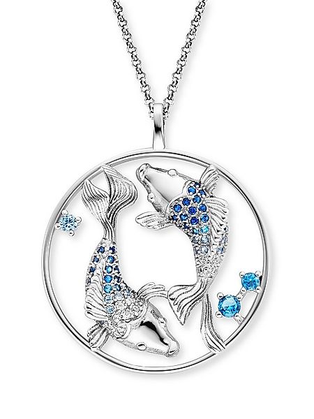 Engelsrufer Kette mit Anhänger Yin Yang Fisch, Made in Germany - mit Zirkon günstig online kaufen