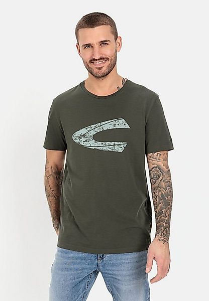 camel active Print-Shirt aus nachhaltigem Organic Cotton Kurzarm Rundhals günstig online kaufen