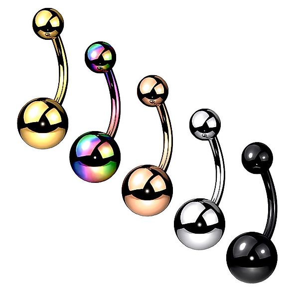Taffstyle Bauchnabelpiercing Titan Bauchnabelpiercing Banane Schmuck günstig online kaufen