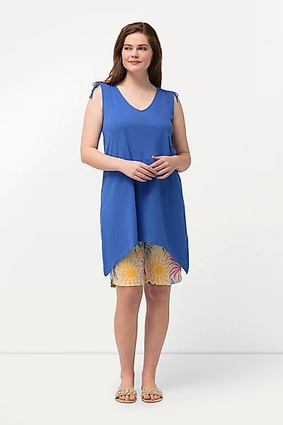 Ulla Popken Longtop Top Zipfelsaum V-Ausschnitt günstig online kaufen