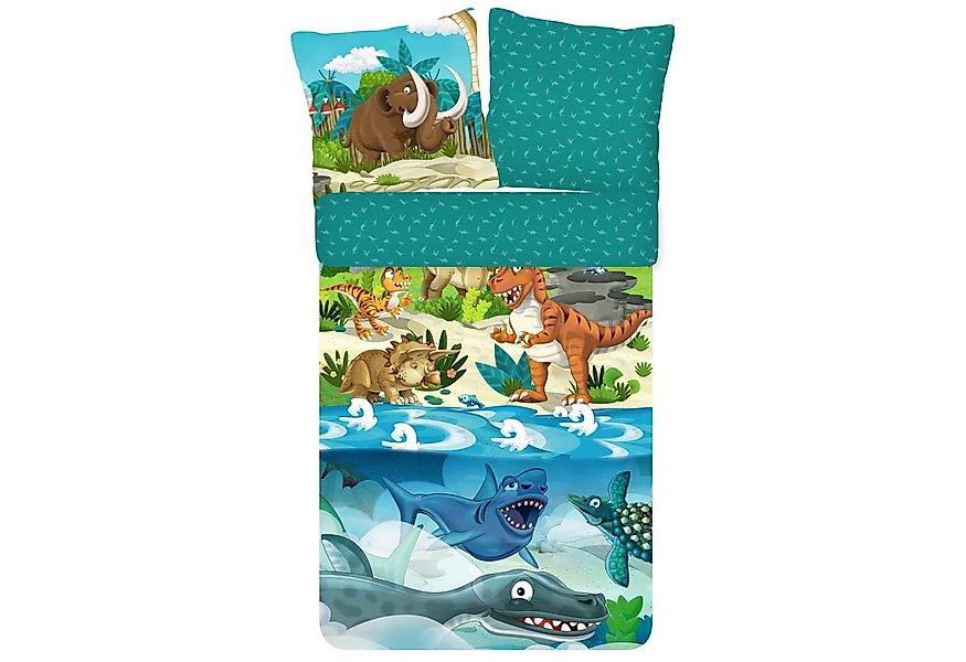 ESPiCO Kinderbettwäsche Urzeit Trendy Bedding, Renforcé, 2 teilig, T-Rex, M günstig online kaufen
