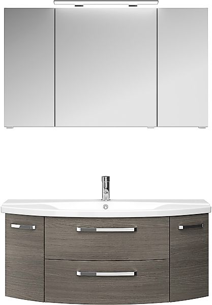 Saphir Badmöbel-Set »Serie 4010 2-teilig Keramik-Waschtisch mit LED-Spiegel günstig online kaufen