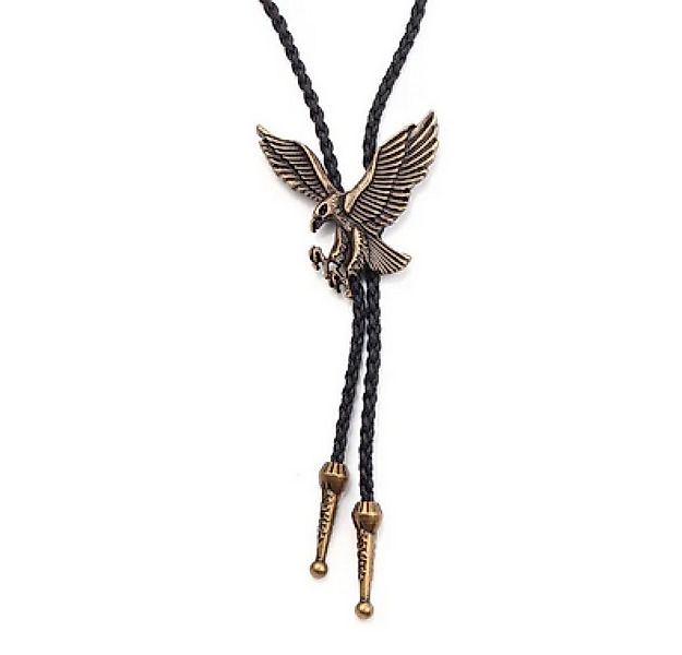 Ware aus aller Welt Krawatte Bolo Krawatte mit Adler und Kordel Western Cow günstig online kaufen