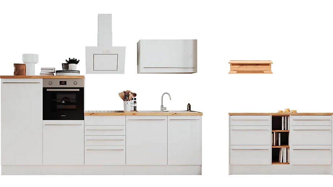 RESPEKTA Küchenzeile "Gabriel" Breite 290/150 cm mit Soft-Close in exklusiv günstig online kaufen