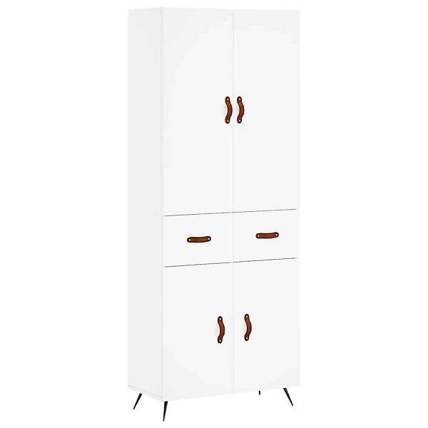 vidaXL Highboard Weiß 69,5x34x180 cm Holzwerkstoff 3198121 günstig online kaufen