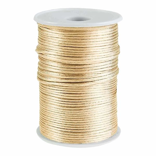 maDDma 90m Satinschnur 2mm Seil, beige günstig online kaufen