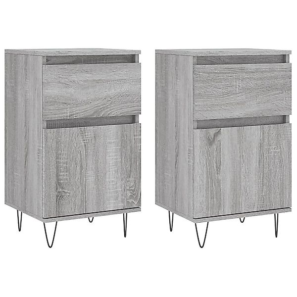 vidaXL Sideboard Sideboards 2 Stk. Grau günstig online kaufen