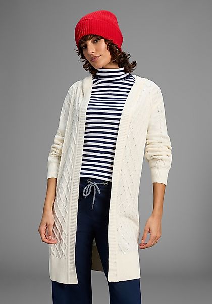 Laura Scott Longstrickjacke, mit Kapuze in lässigem Zopfstrick Design - NEU günstig online kaufen