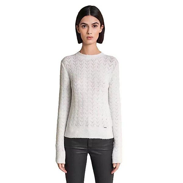 Salsa Jeans Thick Knitted Pullover XS Beige günstig online kaufen