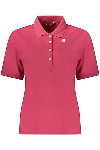 K-Way Poloshirt Stylishes Damen Kurzarm-Poloshirt in Rosa mit günstig online kaufen