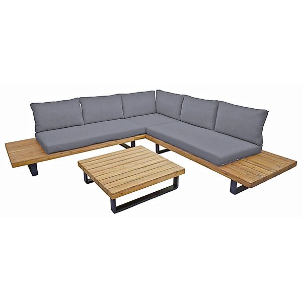 Garden Pleasure Lounge-Gruppe Acapulco 4-teilig Anthrazit FSC® günstig online kaufen