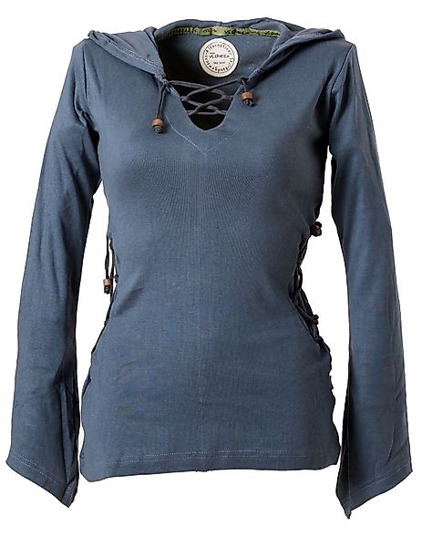 Vishes Kapuzenshirt Elfenshirt Zipfelkapuze und Bändern zum Schnüren Ethno, günstig online kaufen
