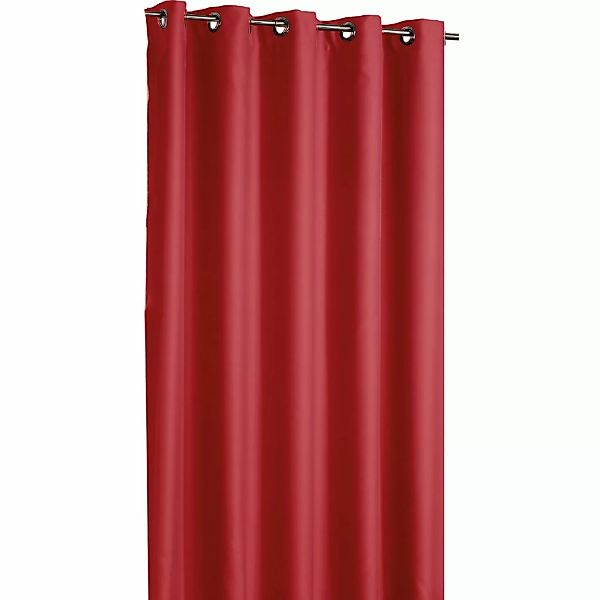 Arsvita Verdunkelungsgardine Ösen Shadow 135 cm x 295 cm Rot günstig online kaufen