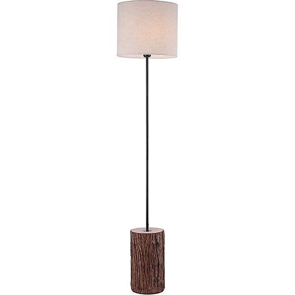 Just Light. Stehleuchte Bark Holzdekor H: 165 cm günstig online kaufen