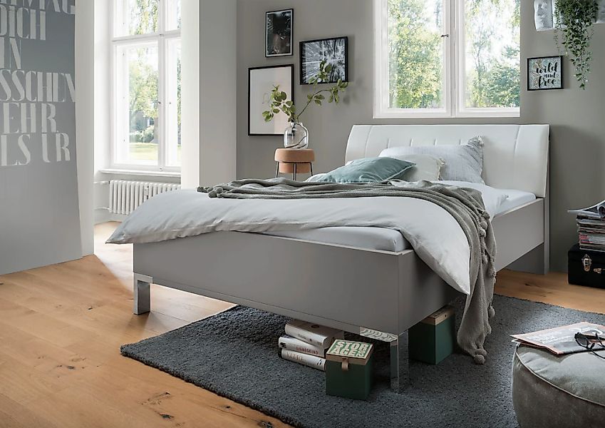 WIEMANN Futonbett "Monaco, Bettgestell, Bettrahmen, komfortables Polsterkop günstig online kaufen