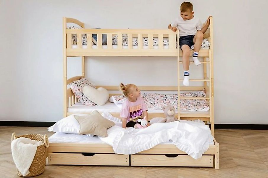 Kids Collective Etagenbett Hochbett Kinderbett 90x200 cm mit Lattenrost und günstig online kaufen