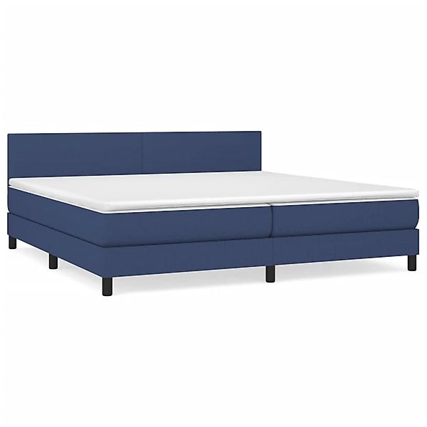 vidaXL Boxspringbett mit Matratze Blau 200x200 cm Stoff1373039 günstig online kaufen