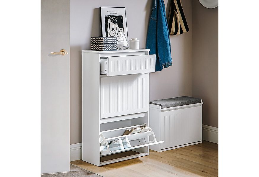 SoBuy Schuhkipper FSR165, mit 1/2/3 Klappen, mit variabel verstellbaren Ein günstig online kaufen