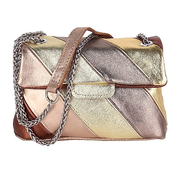 MIRROSI Umhängetasche Damen Crossbody Bag, Echtleder Made In Italy, ca. 22x günstig online kaufen
