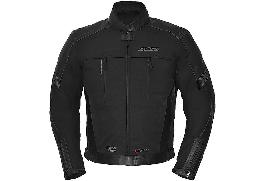 Büse Motorradjacke Büse Novaro Textil-/Lederjacke Schwarz 50 atmungsaktiv günstig online kaufen