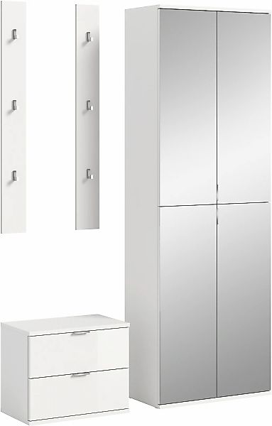 Home affaire Garderoben-Set "Trondheim, Garderobenset 3-tlg. Breite 128 cm, günstig online kaufen