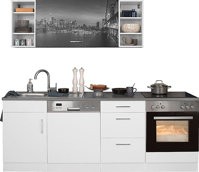 KOCHSTATION Küchenzeile »KS-Paris – Küchen mit einzigartigen Fotomotiven au günstig online kaufen