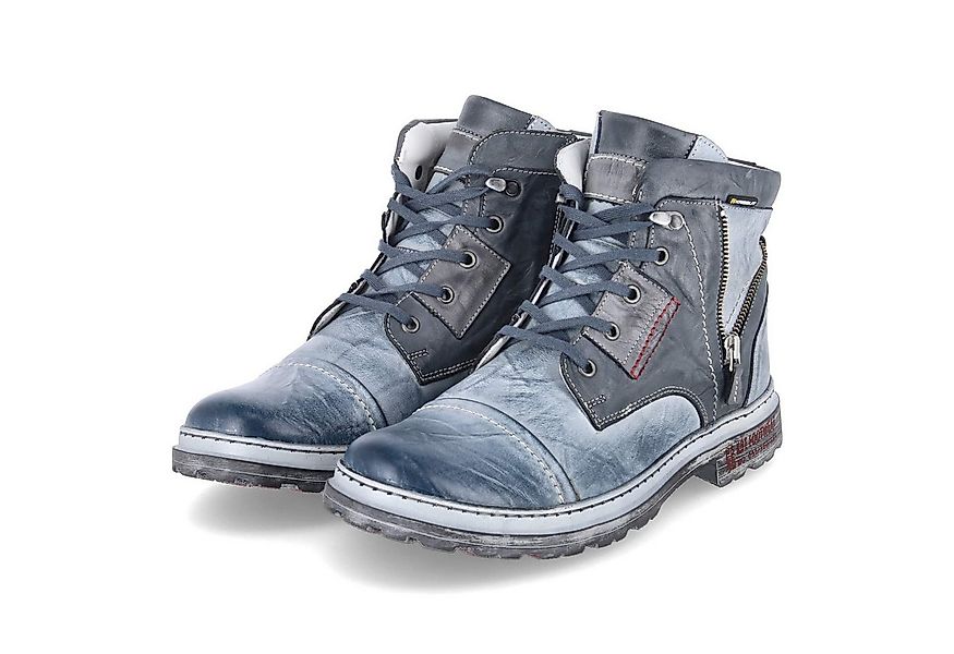KRISBUT Krisbut 6879A-4 BSF Herren Glattleder blau Schnürstiefel günstig online kaufen
