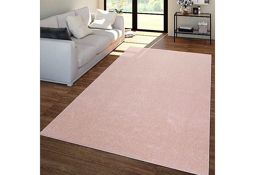 TT Home Teppich, Rechteckig, Höhe: 12 mm, Wohnzimmer Teppich Kurflor Unifar günstig online kaufen