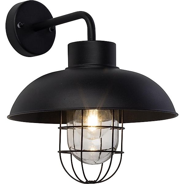 Brilliant Außen-Wandlampe Portland Schwarz günstig online kaufen