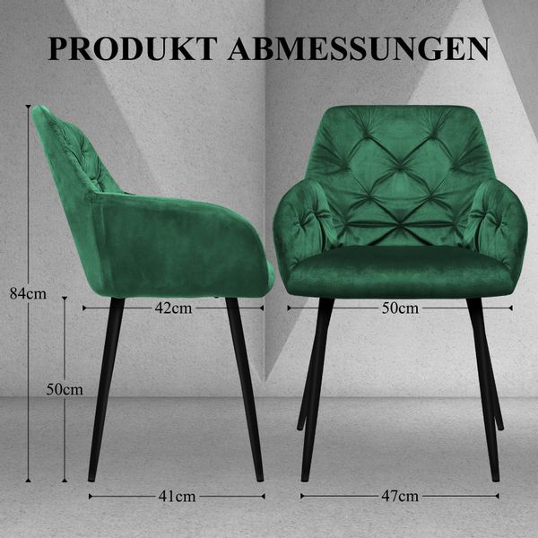 HOMELUX Esszimmerstuhl Polsterstühle 2/4 Stuhlset Moderner günstig online kaufen