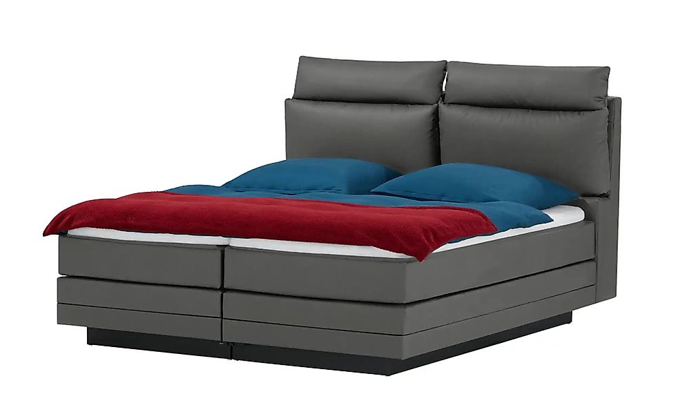 Motor-Boxspringbett  Hardego ¦ grau ¦ Maße (cm): B: 180 H: 118 Betten > Box günstig online kaufen
