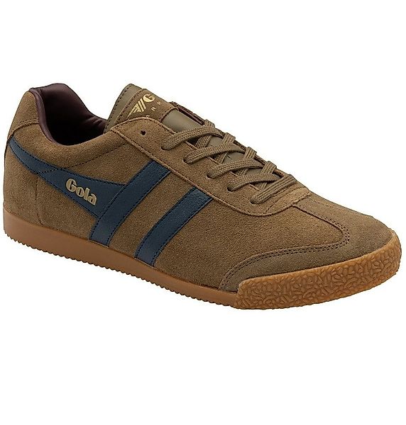 Gola Harrier Suede-Leder dunkelbraun/navy/burgund Herren Sneaker günstig online kaufen