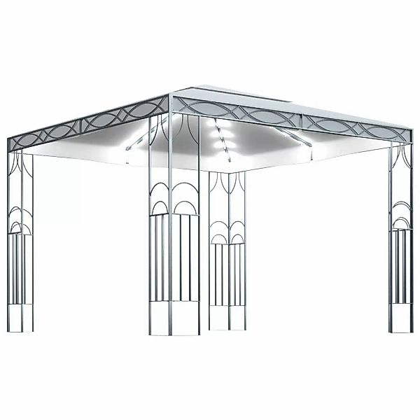 Pavillon Mit Lichterketten 300x300 Cm Creme günstig online kaufen