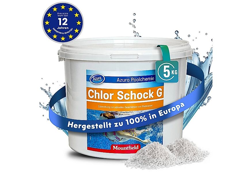 Azuro Chlorgranulat Chlor Schock Granulat-56% Aktives Chlor für Schockchlor günstig online kaufen