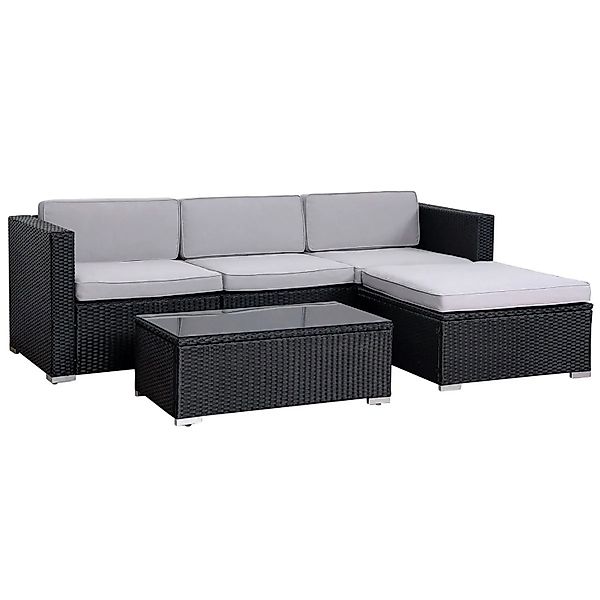 SVITA Loungeset, (Gartenlounge, 1-tlg), CALIFORNIA, Ecksofa, Bezüge abnehmb günstig online kaufen