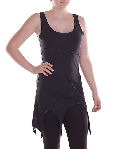 Vishes Sommerkleid Damen Mini-Kleid Baumwolle Patchwork Design Zipfelsaum A günstig online kaufen