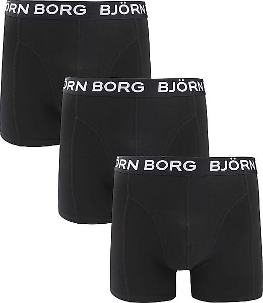 Bjorn Borg Boxers Cotton Stretch 3-Pack Schwarz - Größe S günstig online kaufen