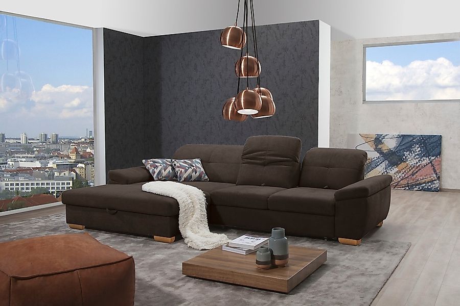 alina Ecksofa »Nadira« wahlweise mit Bettfunktion und Stauraum günstig online kaufen