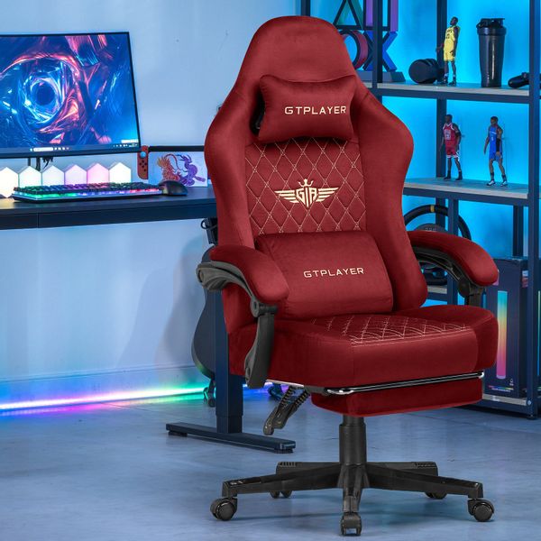 GTPLAYER Gaming-Stuhl Stoff Gaming Chair Ergonomisch günstig online kaufen