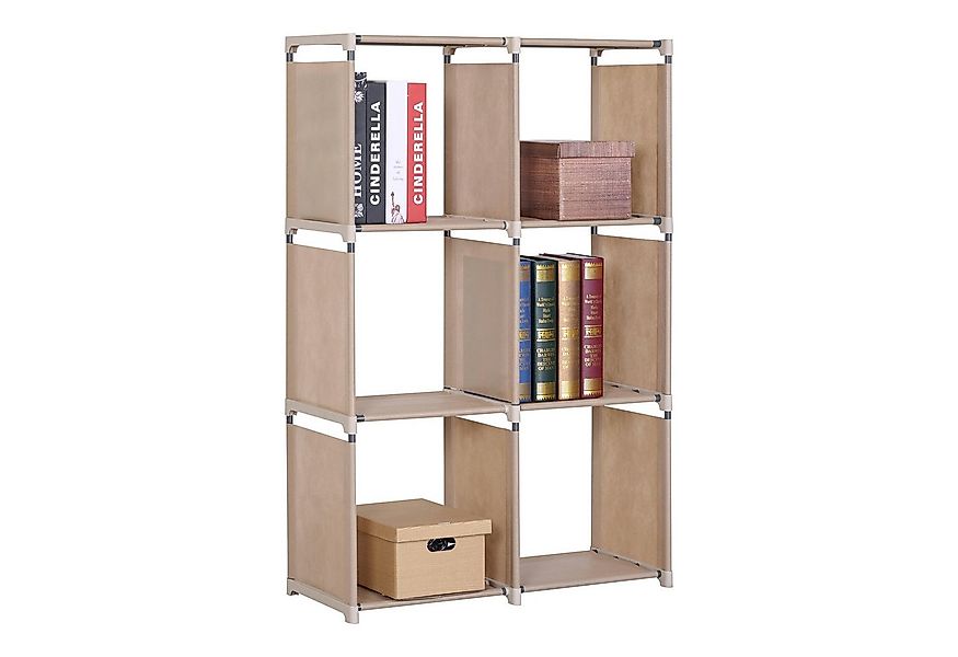 HTI-Living Standregal Stoffregal 6 Fächer Lena, Stück 1-tlg., Standregal günstig online kaufen