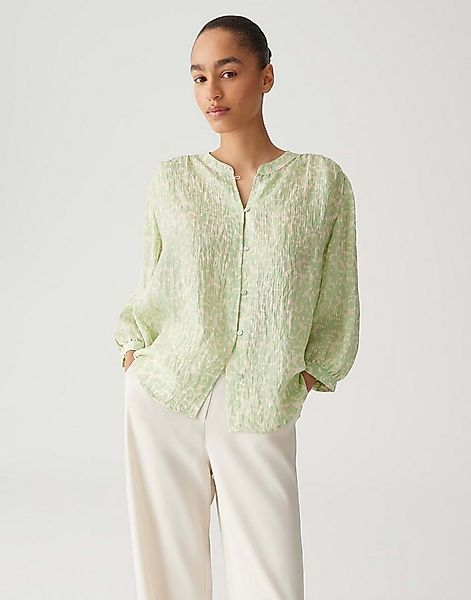 OPUS Kurzarmbluse FAMELIA Regular mit feiner Jacquard Struktur günstig online kaufen