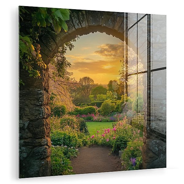 MuchoWow Acrylglasbild Tor - Pflanzen - günstig online kaufen