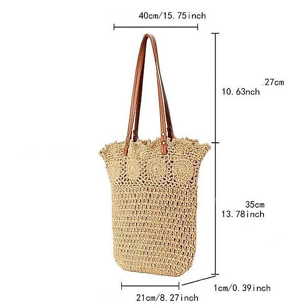 Coonoor Strandtasche Strohtaschen für Damen, Gewebte günstig online kaufen