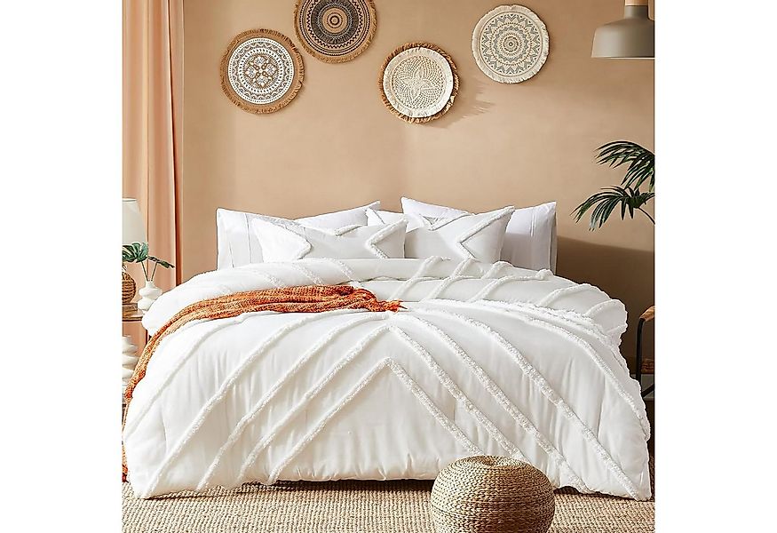 ibettertec Bettwäsche Bettwäsche Getuftet Boho 135x200cm,200x200cm,Stickere günstig online kaufen