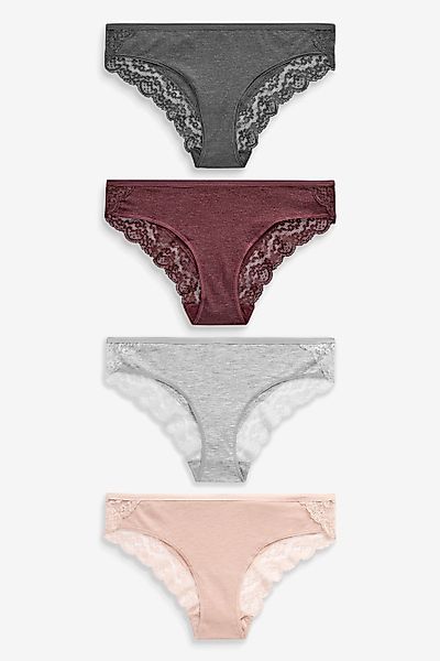 Next Bikinislip Spitzenslips im 4er-Pack, Bikini günstig online kaufen