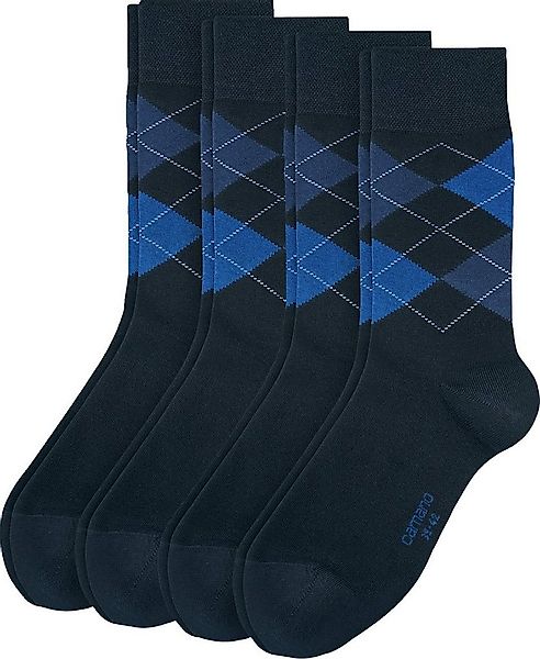 Camano Socken Herren-Socken 4 Paar gemustert günstig online kaufen