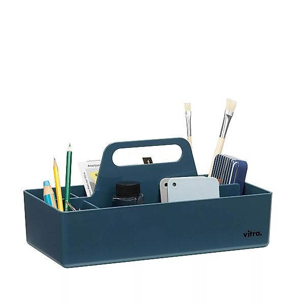Vitra - Toolbox RE Aufbewahrungsbox - meerblau/LxBxH 32,7x16,7x15,6cm günstig online kaufen