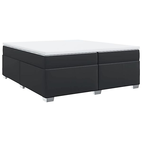 vidaXL Boxspringbett mit Matratze Schwarz 200x200 cm Kunstleder2106728 günstig online kaufen