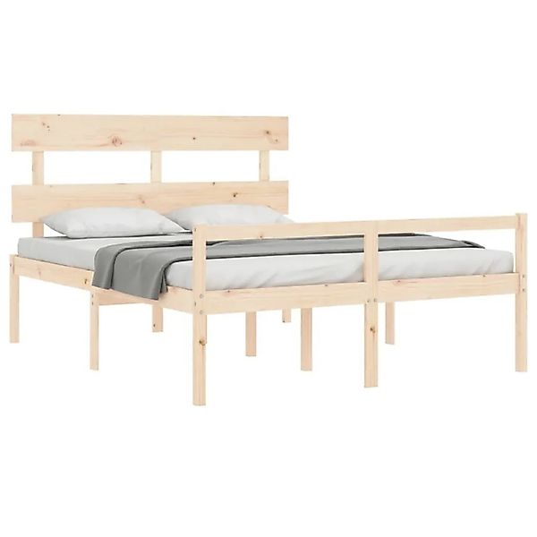 vidaXL Seniorenbett mit Kopfteil 160x200 cm Massivholz 3195361 günstig online kaufen