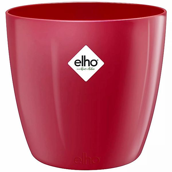 Elho Blumentopf Brussels Diamond Rund 14 cm Lovely Rot günstig online kaufen